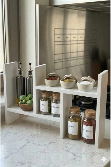Hanah Home Estantería de Cocina Ck28C - Blanco